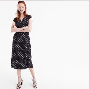 J. Crew Floral Wrap Midi Dress